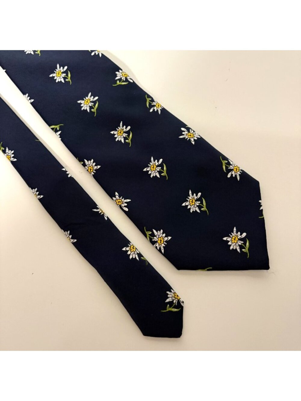 Mathieu Switzerland Polyester Tie Floral Mens Necktie Classic Office Dad Gift